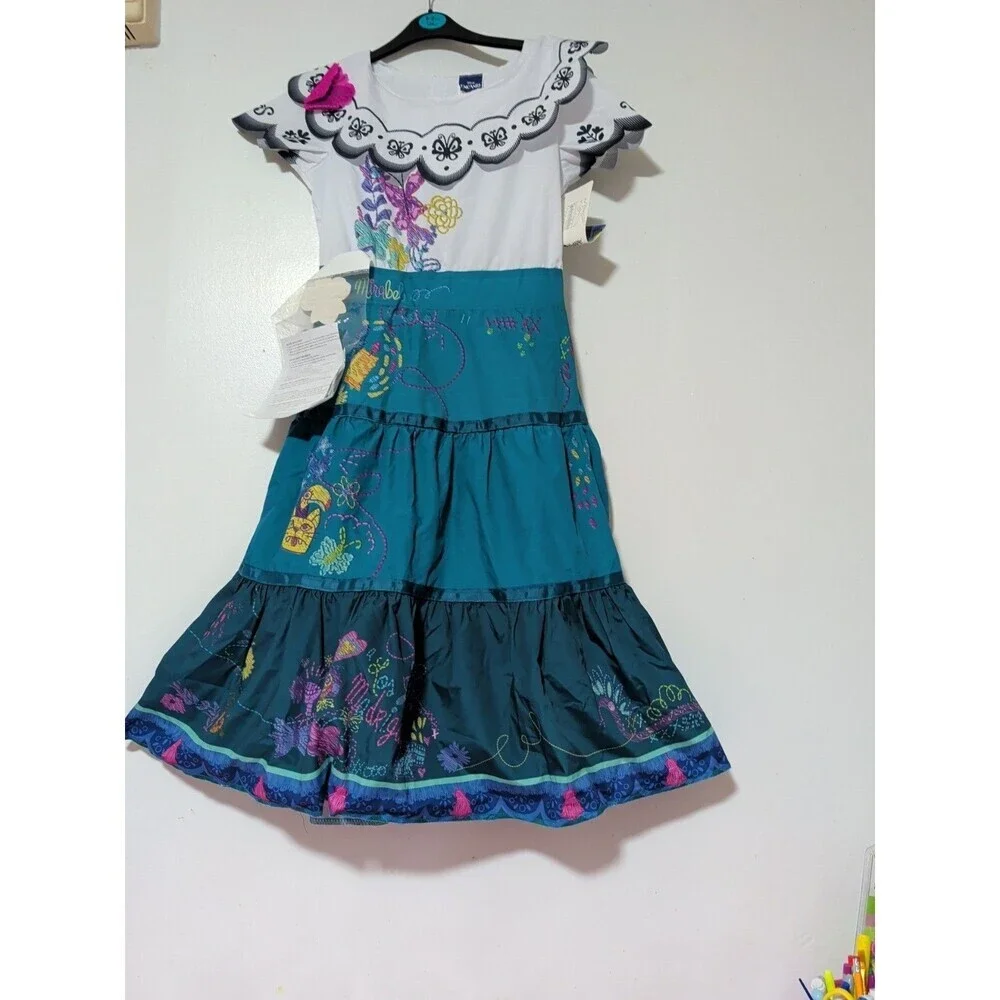 Disney Mirabel Encanto Halloween Costume Dress Size 7/8  Deluxe Child Costume
